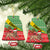 Ethiopia Christmas Ceramic Ornament Melkam Gena African Pattern - Wonder Print Shop