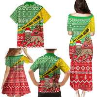 Ethiopia Christmas Family Matching Puletasi Dress and Hawaiian Shirt Melkam Gena African Pattern - Wonder Print Shop