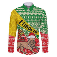 Ethiopia Christmas Family Matching Puletasi Dress and Hawaiian Shirt Melkam Gena African Pattern - Wonder Print Shop