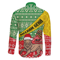 Ethiopia Christmas Family Matching Puletasi Dress and Hawaiian Shirt Melkam Gena African Pattern - Wonder Print Shop