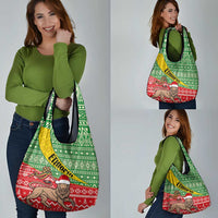 Ethiopia Christmas Grocery Bag Melkam Gena African Pattern