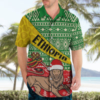 Ethiopia Christmas Hawaiian Shirt Melkam Gena African Pattern - Wonder Print Shop