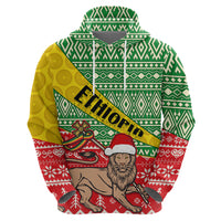 Ethiopia Christmas Hoodie Melkam Gena African Pattern - Wonder Print Shop