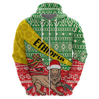 Ethiopia Christmas Hoodie Melkam Gena African Pattern - Wonder Print Shop