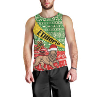 Ethiopia Christmas Men Tank Top Melkam Gena African Pattern - Wonder Print Shop