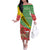 Ethiopia Christmas Off The Shoulder Long Sleeve Dress Melkam Gena African Pattern - Wonder Print Shop