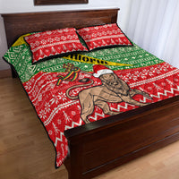 Ethiopia Christmas Quilt Bed Set Melkam Gena African Pattern - Wonder Print Shop