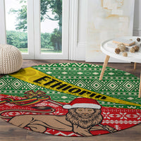 ethiopia-christmas-round-carpet-melkam-gena-african-pattern