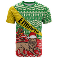 Ethiopia Christmas T Shirt Melkam Gena African Pattern - Wonder Print Shop