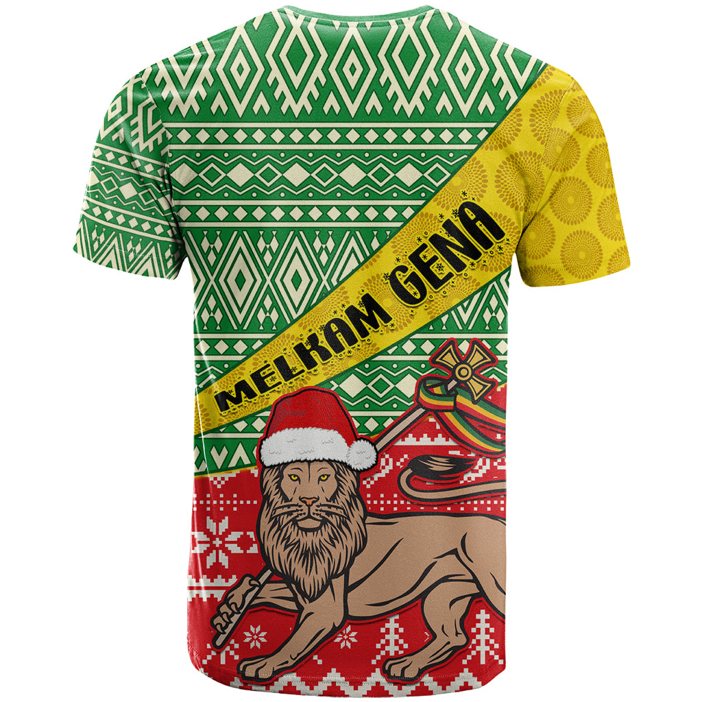 Ethiopia Christmas T Shirt Melkam Gena African Pattern - Wonder Print Shop