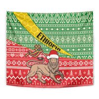 Ethiopia Christmas Tapestry Melkam Gena African Pattern - Wonder Print Shop