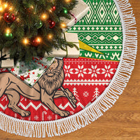 Ethiopia Christmas Tree Skirt Melkam Gena African Pattern - Wonder Print Shop