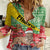 Ethiopia Christmas Women Casual Shirt Melkam Gena African Pattern - Wonder Print Shop