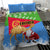 Custom Eritrea Christmas Bedding Set Santa Claus With Dromedary Camel - Wonder Print Shop