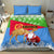 Custom Eritrea Christmas Bedding Set Santa Claus With Dromedary Camel - Wonder Print Shop
