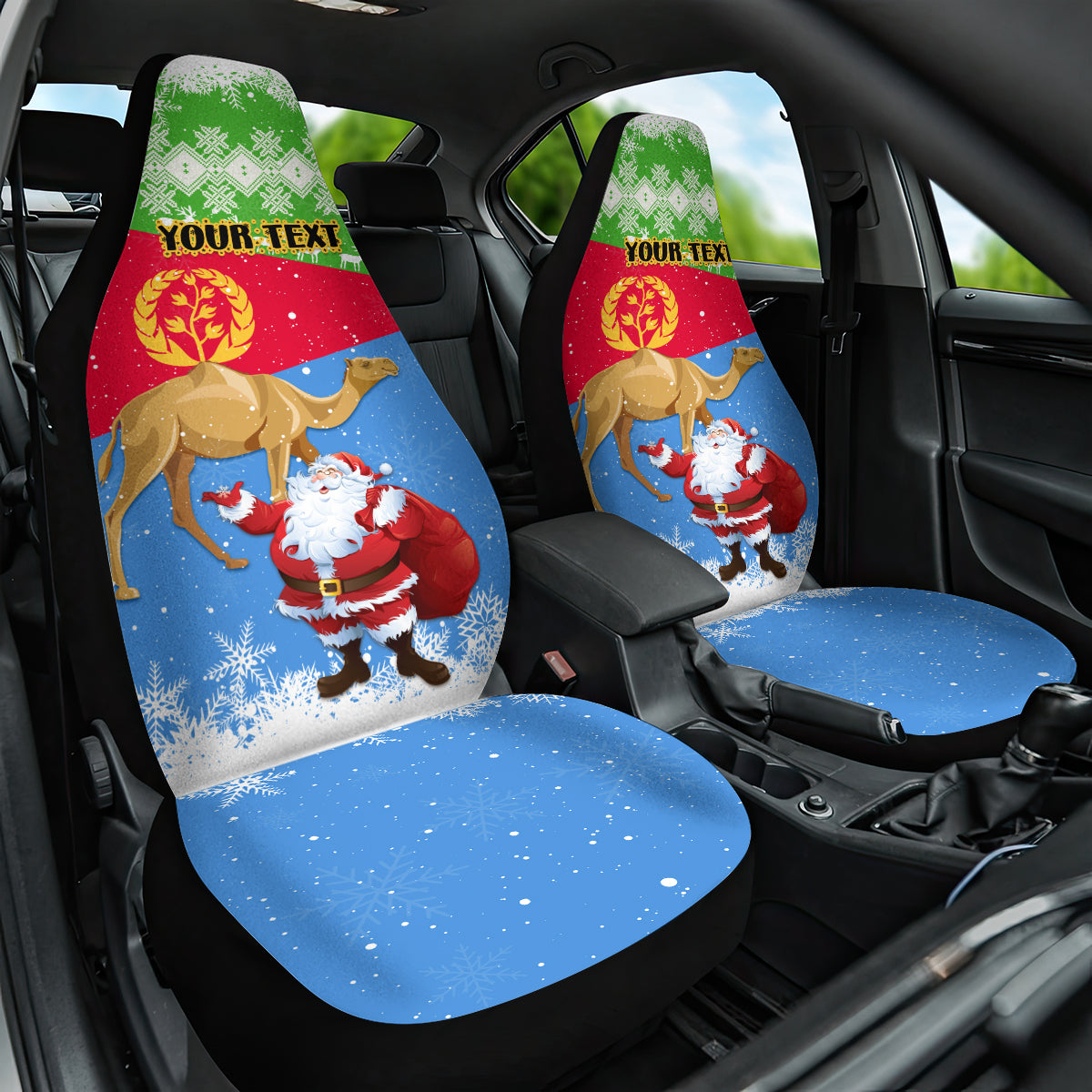 custom-eritrea-christmas-car-seat-cover-santa-claus-with-dromedary-camel