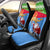 Custom Eritrea Christmas Car Seat Cover Santa Claus With Dromedary Camel - Wonder Print Shop