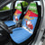 Custom Eritrea Christmas Car Seat Cover Santa Claus With Dromedary Camel - Wonder Print Shop