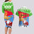 Custom Eritrea Christmas Couples Matching Long Sleeve Bodycon Dress and Hawaiian Shirt Santa Claus With Dromedary Camel - Wonder Print Shop