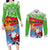 Custom Eritrea Christmas Couples Matching Long Sleeve Bodycon Dress and Long Sleeve Button Shirt Santa Claus With Dromedary Camel - Wonder Print Shop