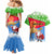 Custom Eritrea Christmas Couples Matching Mermaid Dress and Hawaiian Shirt Santa Claus With Dromedary Camel - Wonder Print Shop