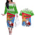 Custom Eritrea Christmas Couples Matching Off The Shoulder Long Sleeve Dress and Hawaiian Shirt Santa Claus With Dromedary Camel - Wonder Print Shop