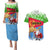 Custom Eritrea Christmas Couples Matching Puletasi Dress and Hawaiian Shirt Santa Claus With Dromedary Camel - Wonder Print Shop