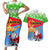 Custom Eritrea Christmas Couples Matching Short Sleeve Bodycon Dress and Hawaiian Shirt Santa Claus With Dromedary Camel - Wonder Print Shop