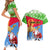 Custom Eritrea Christmas Couples Matching Short Sleeve Bodycon Dress and Hawaiian Shirt Santa Claus With Dromedary Camel - Wonder Print Shop