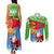 Custom Eritrea Christmas Couples Matching Tank Maxi Dress and Long Sleeve Button Shirt Santa Claus With Dromedary Camel - Wonder Print Shop