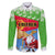 Custom Eritrea Christmas Family Matching Long Sleeve Bodycon Dress and Hawaiian Shirt Santa Claus With Dromedary Camel - Wonder Print Shop