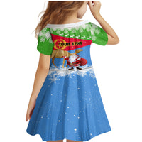 Custom Eritrea Christmas Family Matching Mermaid Dress and Hawaiian Shirt Santa Claus With Dromedary Camel - Wonder Print Shop