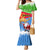 Custom Eritrea Christmas Family Matching Mermaid Dress and Hawaiian Shirt Santa Claus With Dromedary Camel - Wonder Print Shop