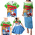 Custom Eritrea Christmas Family Matching Puletasi Dress and Hawaiian Shirt Santa Claus With Dromedary Camel - Wonder Print Shop