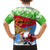 Custom Eritrea Christmas Family Matching Short Sleeve Bodycon Dress and Hawaiian Shirt Santa Claus With Dromedary Camel - Wonder Print Shop
