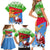 Custom Eritrea Christmas Family Matching Short Sleeve Bodycon Dress and Hawaiian Shirt Santa Claus With Dromedary Camel - Wonder Print Shop