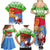 Custom Eritrea Christmas Family Matching Summer Maxi Dress and Hawaiian Shirt Santa Claus With Dromedary Camel - Wonder Print Shop