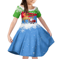 Custom Eritrea Christmas Family Matching Tank Maxi Dress and Hawaiian Shirt Santa Claus With Dromedary Camel - Wonder Print Shop
