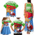 Custom Eritrea Christmas Family Matching Tank Maxi Dress and Hawaiian Shirt Santa Claus With Dromedary Camel - Wonder Print Shop