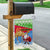 Custom Eritrea Christmas Garden Flag Santa Claus With Dromedary Camel - Wonder Print Shop