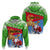 Custom Eritrea Christmas Hoodie Santa Claus With Dromedary Camel - Wonder Print Shop