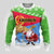 Custom Eritrea Christmas Ugly Christmas Sweater Santa Claus With Dromedary Camel - Wonder Print Shop