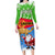 Custom Eritrea Christmas Long Sleeve Bodycon Dress Santa Claus With Dromedary Camel - Wonder Print Shop