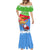Custom Eritrea Christmas Mermaid Dress Santa Claus With Dromedary Camel - Wonder Print Shop