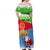 Custom Eritrea Christmas Off Shoulder Maxi Dress Santa Claus With Dromedary Camel - Wonder Print Shop