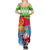 Custom Eritrea Christmas Summer Maxi Dress Santa Claus With Dromedary Camel - Wonder Print Shop