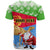 Custom Eritrea Christmas T Shirt Santa Claus With Dromedary Camel - Wonder Print Shop