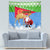 Custom Eritrea Christmas Tapestry Santa Claus With Dromedary Camel - Wonder Print Shop