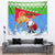 Custom Eritrea Christmas Tapestry Santa Claus With Dromedary Camel - Wonder Print Shop