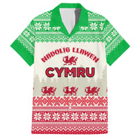 Custom Wales Christmas Family Matching Puletasi Dress and Hawaiian Shirt Nadolig Llawen Welsh Dragon - Wonder Print Shop